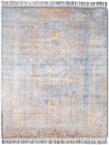 Tapis de luxe Or / Bleu