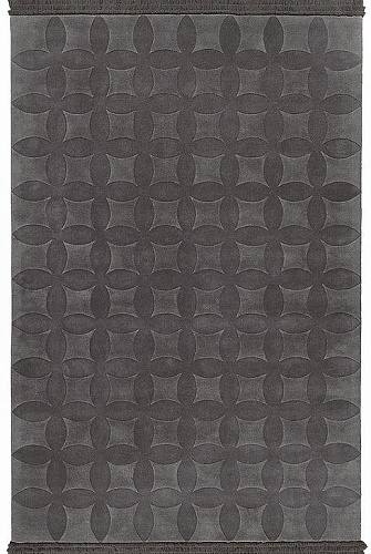 Tapis Tufté à la Main Gris Ardoise