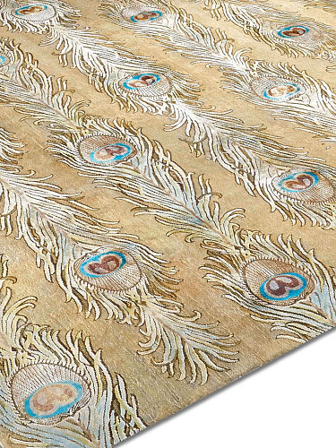 Tapis de luxe fait main Plumes Lane