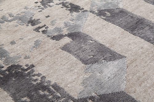 Tapis Délavé Noué à la Main