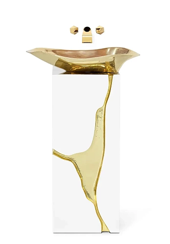 Lavabo Sur Colonne Crystal Flow
