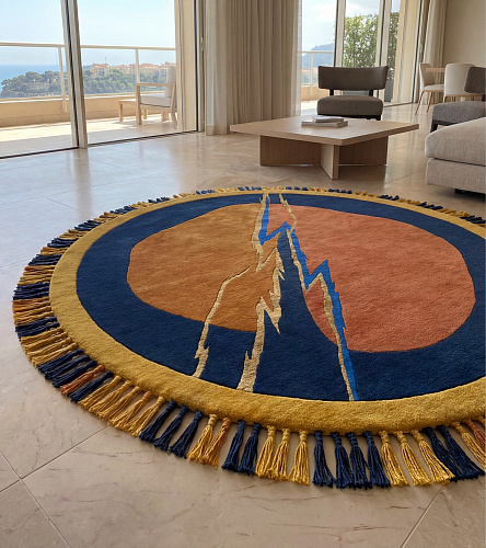 Tapis de luxe Lightning Crest Gold