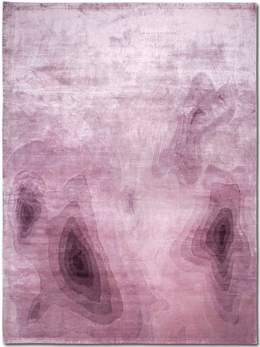 Tapis noué main de luxe Ocean Lilas