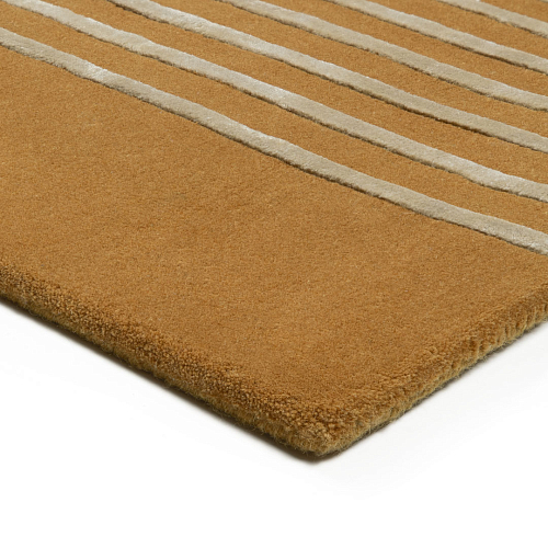 Tapis Moderne Rayures Or