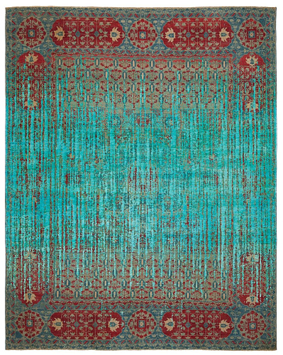 Tapis Mamluk Kensington Double Vendetta Rouge D 092 Soie