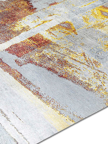 Tapis tissé main Pluie Pastel