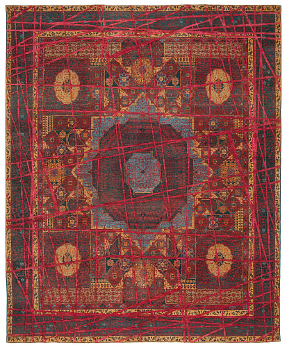 Tapis Mamluk Columbus Enveloppé Rouge