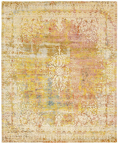 Tapis Ferrara Artwork Spécial Rocked Rose Blanc