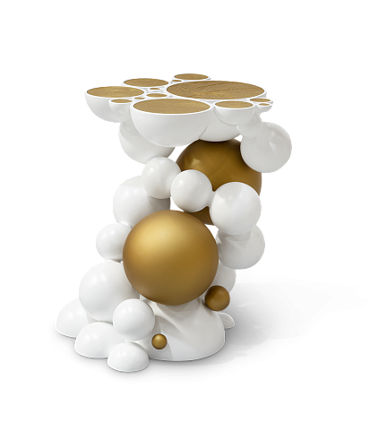 Table d'Appoint Newton Blanche