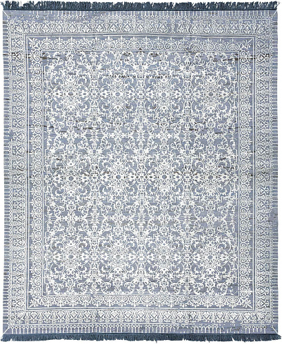 Tapis Ferrara Radi Petit Rocked Bleu Blanc