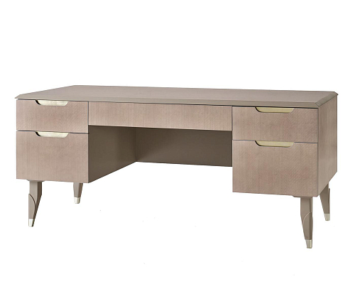 Bureau avec poignées champagne