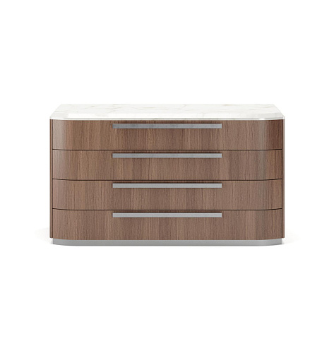 Commode en bois et marbre Andy