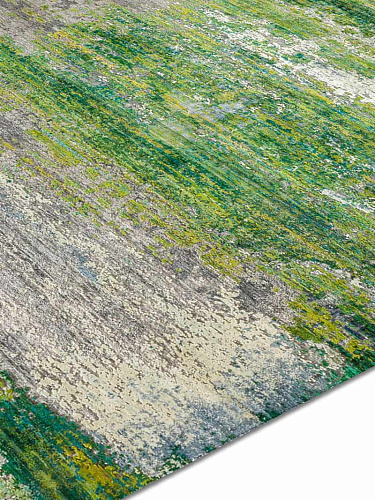 Tapis de luxe fait main Vert
