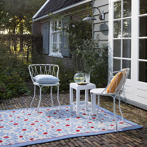 Tapis d'Extérieur Bleu Ciel Marguerite