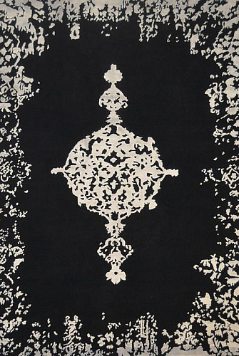 Tapis Indien Noué à la Main en Soie de Bambou