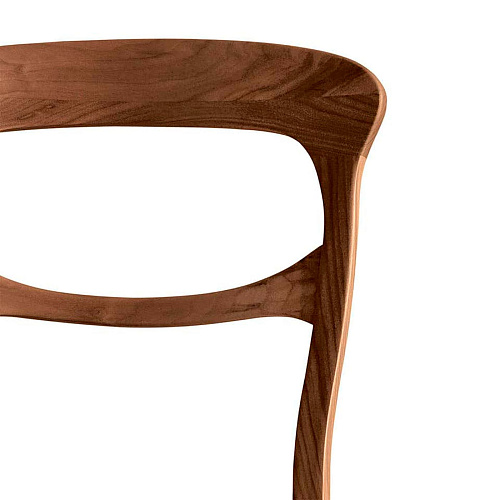 Chaise Capotavola Noix Naturelle avec Accoudoirs