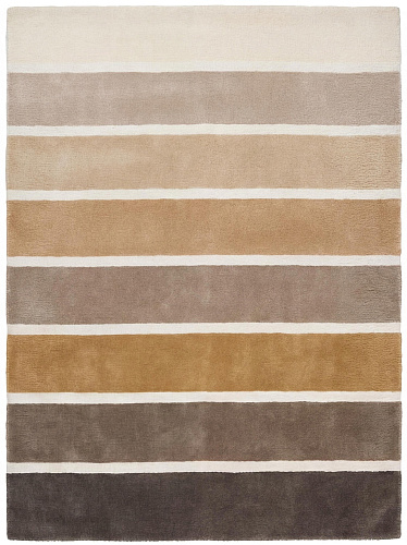 Tapis Layered Stripes Brown