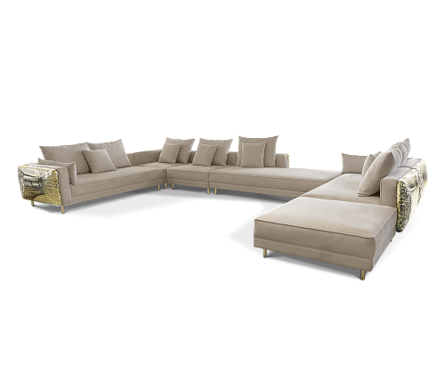 Canapé Modulaire Crème Imperia