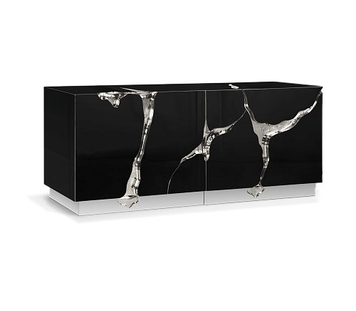 Buffet Argent & Noir Fissure