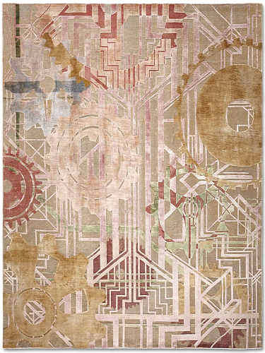 Tapis fait main de luxe Couleur Silencieuse