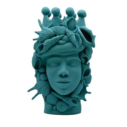 Sculpture Tête De Maure Sarcelle Artisanale