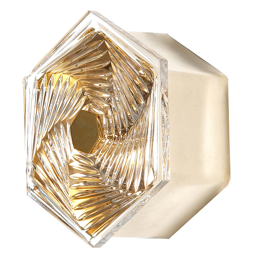 Applique Murale Petite Hexagonale en Cristal