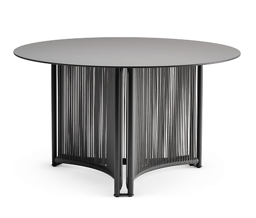 Table de Jardin Ronde Grise Altana T-RO