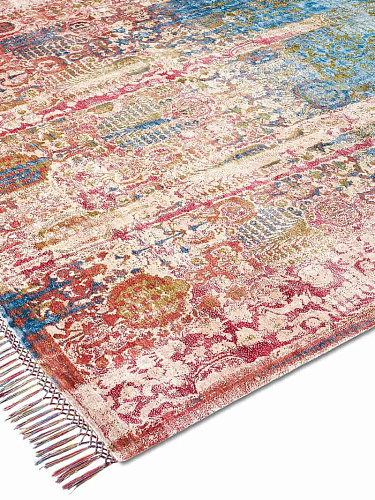 Tapis noué main de luxe Woods Multicolore