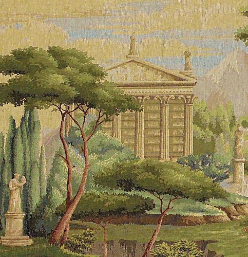 Tapisserie Vue Panoramique sur un Jardin