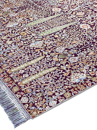 Tapis de luxe Jardin de Pins Violet