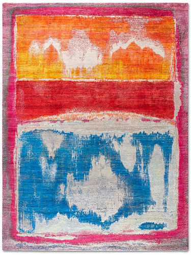 Tapis No. 12 "Jour de Plage" sur Gris