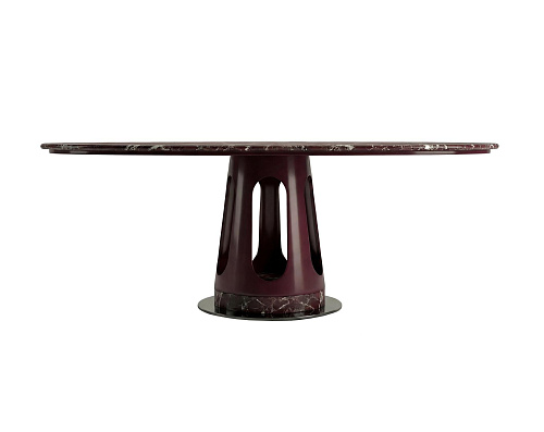 Table de salle à manger ovale en marbre Aura
