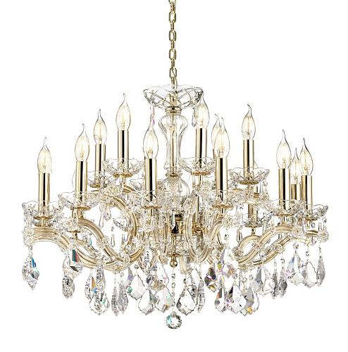 Lustre Mariateresa en Cristal Finition Or