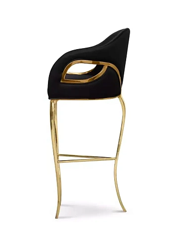 Tabouret de Bar Dossier Haut Chandra