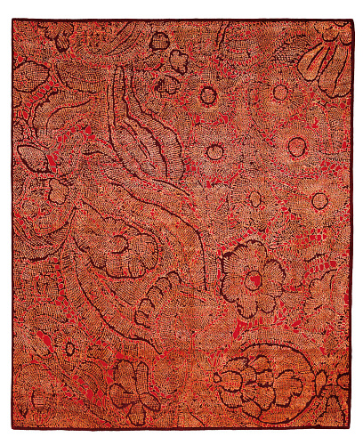 Tapis Super Dentelle Rouge