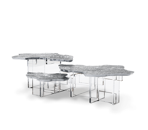 Table Basse Aurora Argent