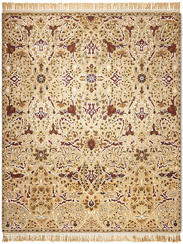 Tapis fait main de luxe Teheran Jaune
