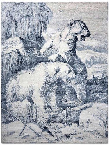 Tapis tissé main Ours Polaire