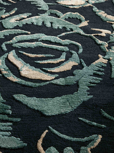Tapis Fleur Sombre 2