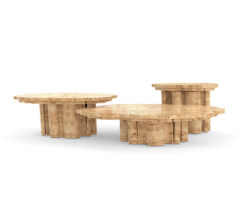 Set de Tables Basses Peuplier Fortuna (x3)
