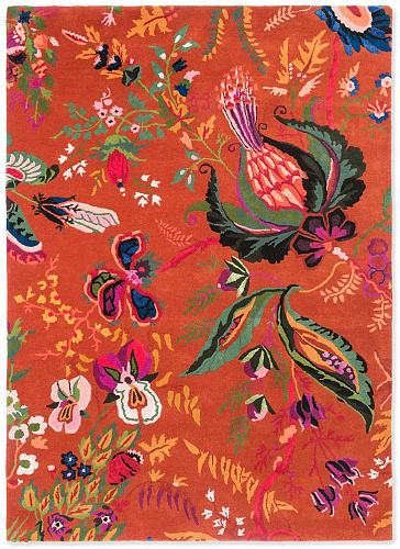 Tapis Merveille Floral Ambre/Citron