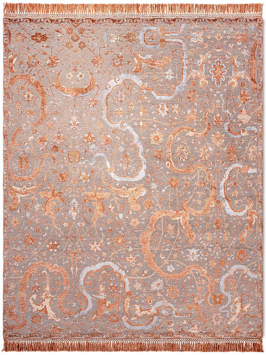 Tapis de luxe Tabriz Orange