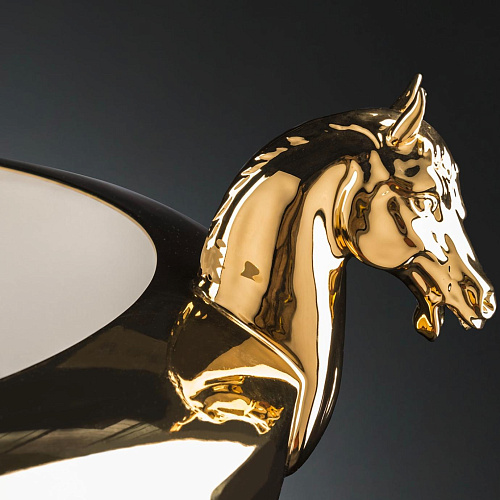 Vase doré Horse