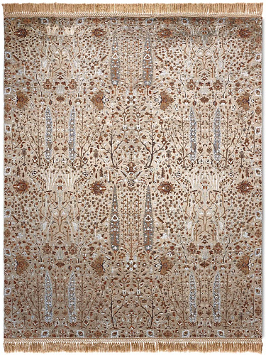 Tapis de luxe Jardin de Pins Gris / Vert