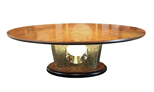 Table de salle à manger ovale en palissandre