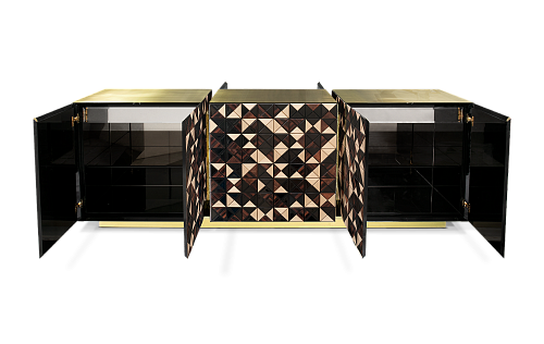 Buffet en Noyer Mosaic