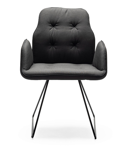 Chaise Betibù SL-P Noire avec Accoudoirs
