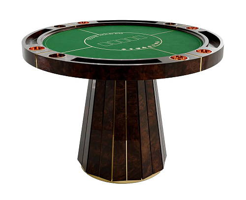 Table de Poker Regal Marron