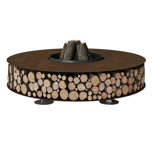 Brasero Zero en acier corten