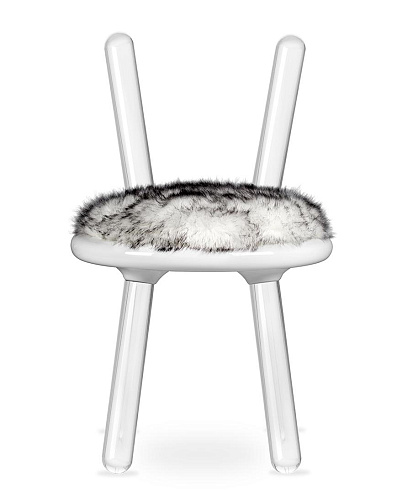 Chaise enfant Illusion Ours Blanc